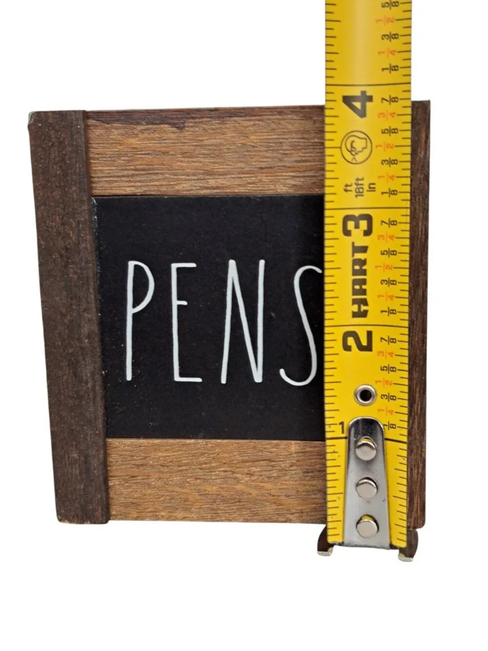 Rae Dunn PEN Holder, Wood Rustic Organizer PENS, Office Desk